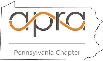 Apra Pennsylvania chapter logo inside an outline of the state of Pennsylvania