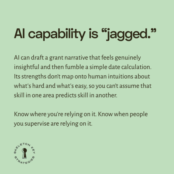 AI-2 - Jagged capabilities